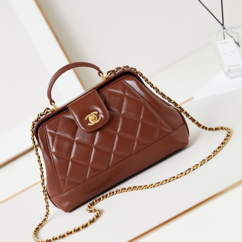 Ch*el top handle bags